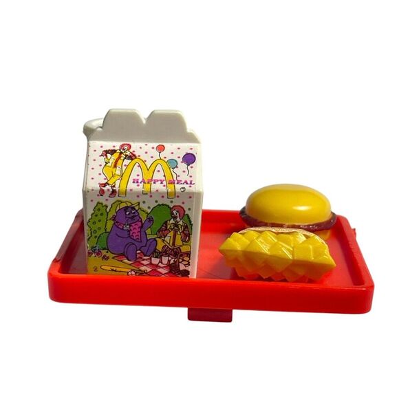 McDonalds Mini Happy Meal Food Tray Vintage Miniature Diorama Barbie - Picture 3 of 7